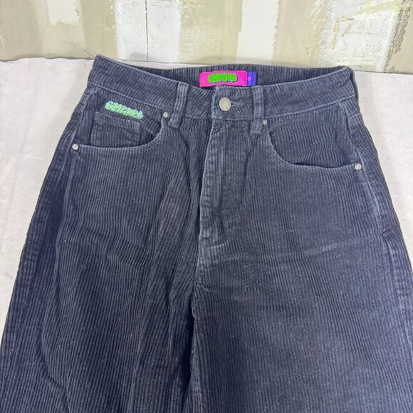 Vtg Empyre Tori Skate Pants Womens Black Corduroy Straight Leg Outdoor Size 0 - Picture 3 of 16